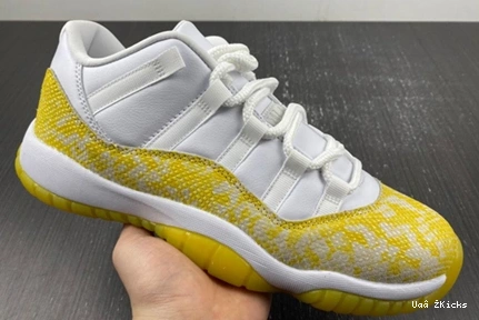 AH7860-107 11 Low Jordan Snakeskin” Air 678 “Yellow EasyMatch 0614